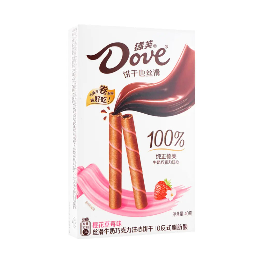 Dove Galaxy Cherry Blossom Filled Chocolate Wafer Sticks (40 x 40g) (China)