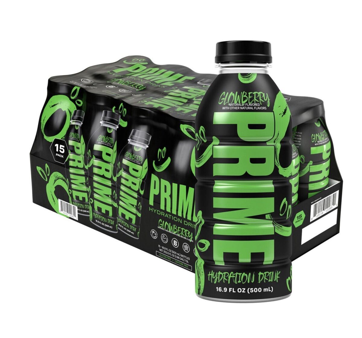 Prime Hydration Glowberry Case of 15 (USA)