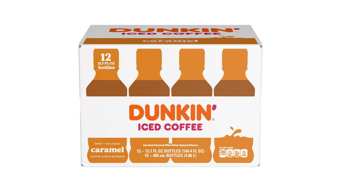 Dunkin' Caramel Iced Coffee Bottle Drink (12 x 405ml) (OCT2024)