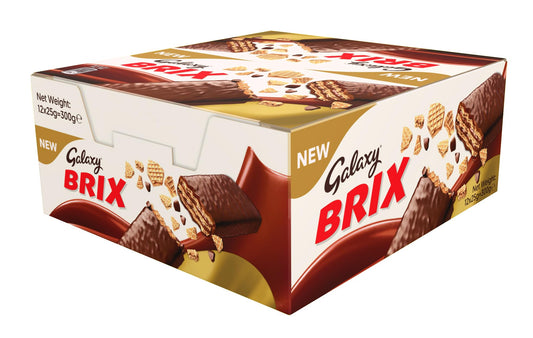 Galaxy Brix Chocolate Coated Wafer (12 x 25g) (Dubai) (OCT24)