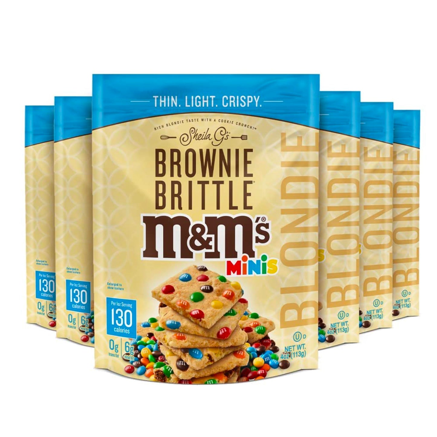 Sheila G’s Brownie Brittle M&M’s Mini Blondies (6 x 5oz)