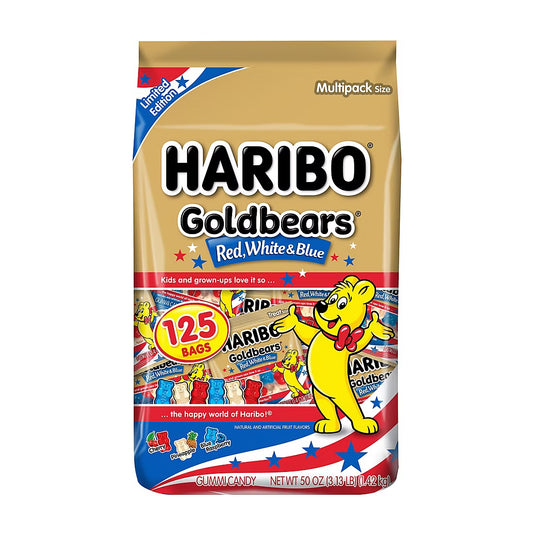 Haribo Goldbears Red, White & Blue Treat Sized Bags (125CT)