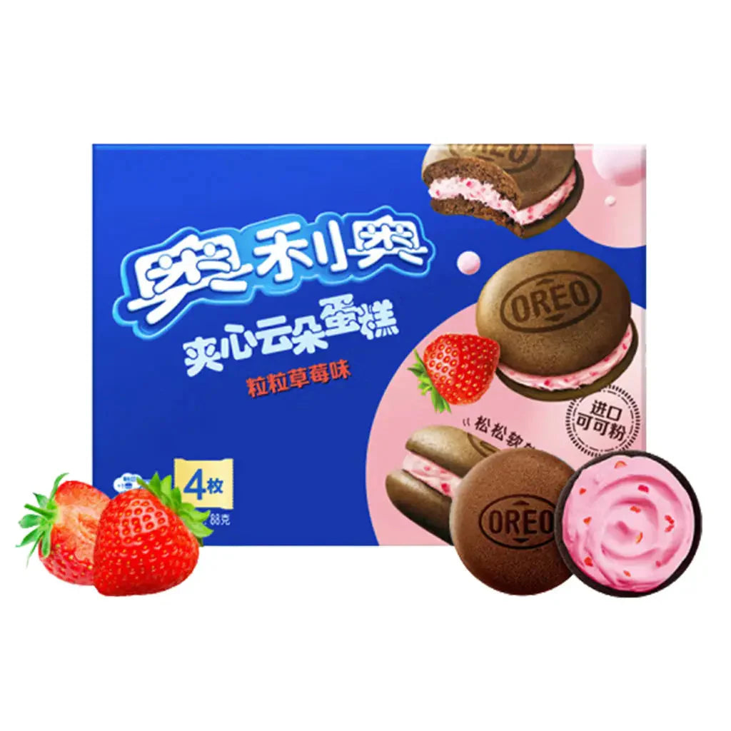 Oreo Cloud Cake Creamy Cake Cookies Strawberry (16 x 88g) (China)