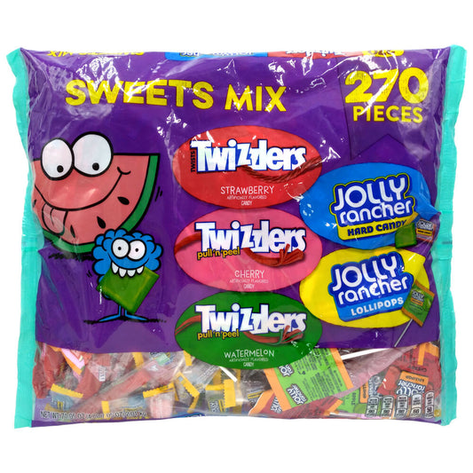 Twizzlers & Jolly Ranchers Assortment Candy Mix 270pcs Bag